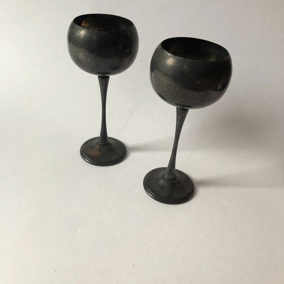 Antique Other - ANTIQUE Marlboro Silver Plated Goblets